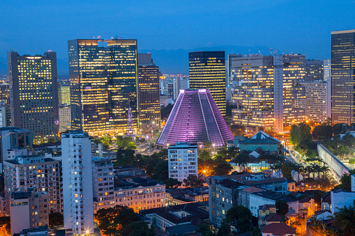 Bank signDowntown Rio de Janeiro, Brazil